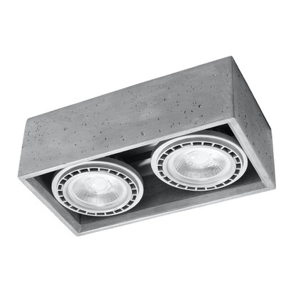 QUATRO 2 plafondlamp beton