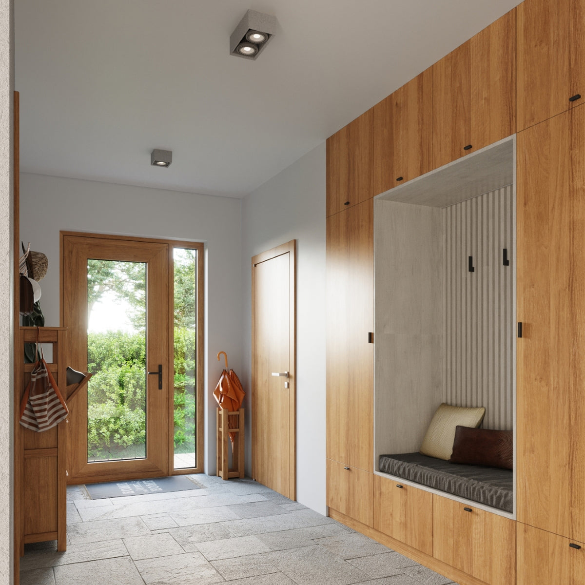 QUATRO 2 plafondlamp beton