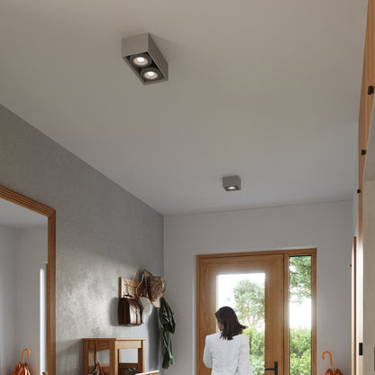 QUATRO 2 plafondlamp beton