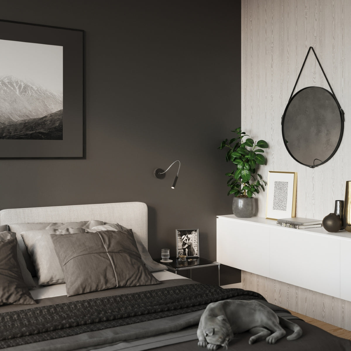 AXIL wandlamp zwart