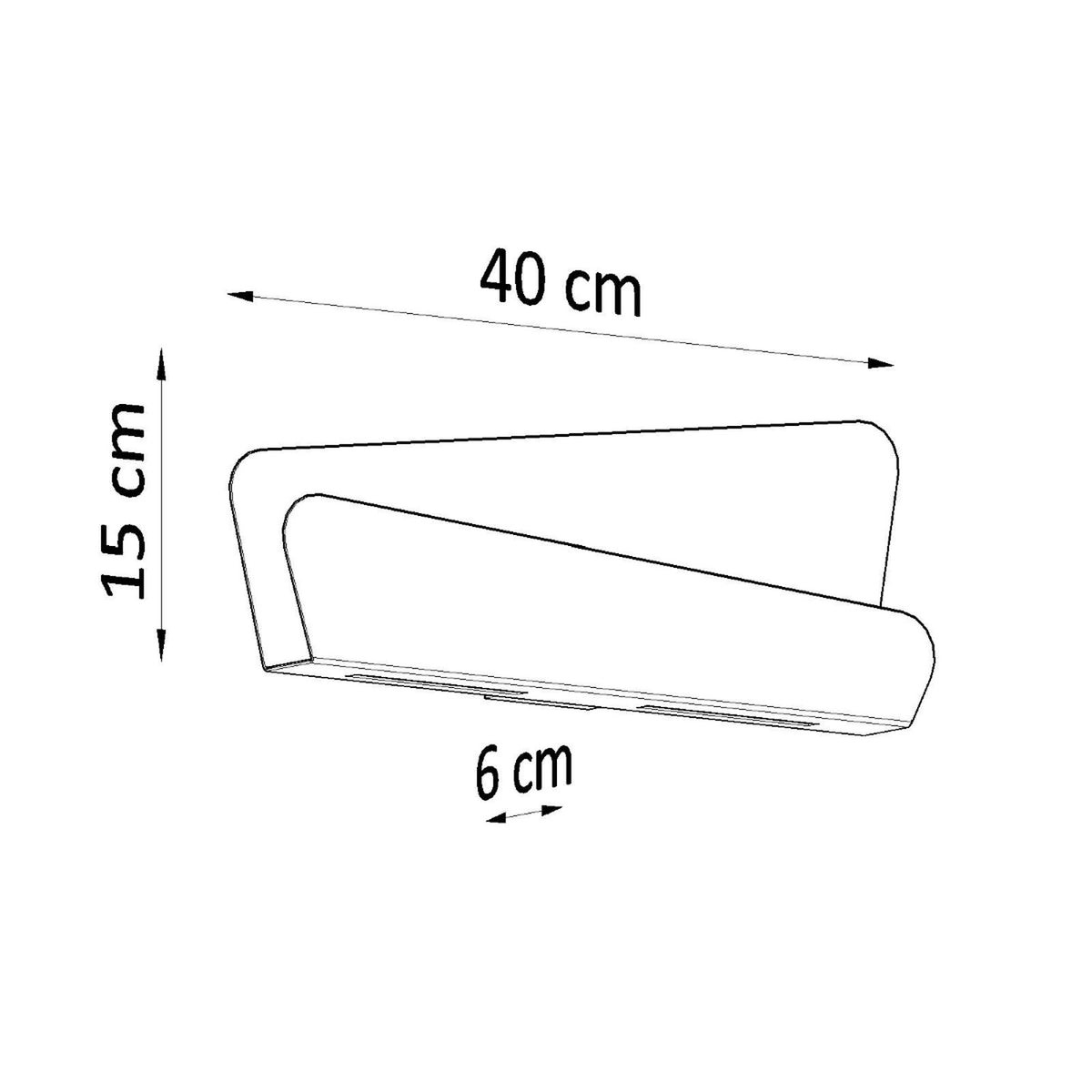 BASCIA wandlamp wit