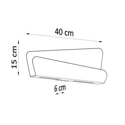 BASCIA wandlamp wit