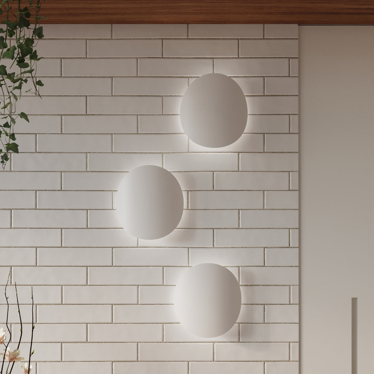 SENSES wandlamp in wit