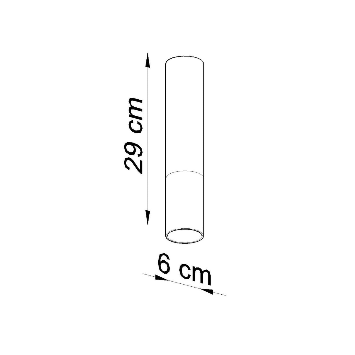 LOOPEZ plafondlamp zwart met chroom