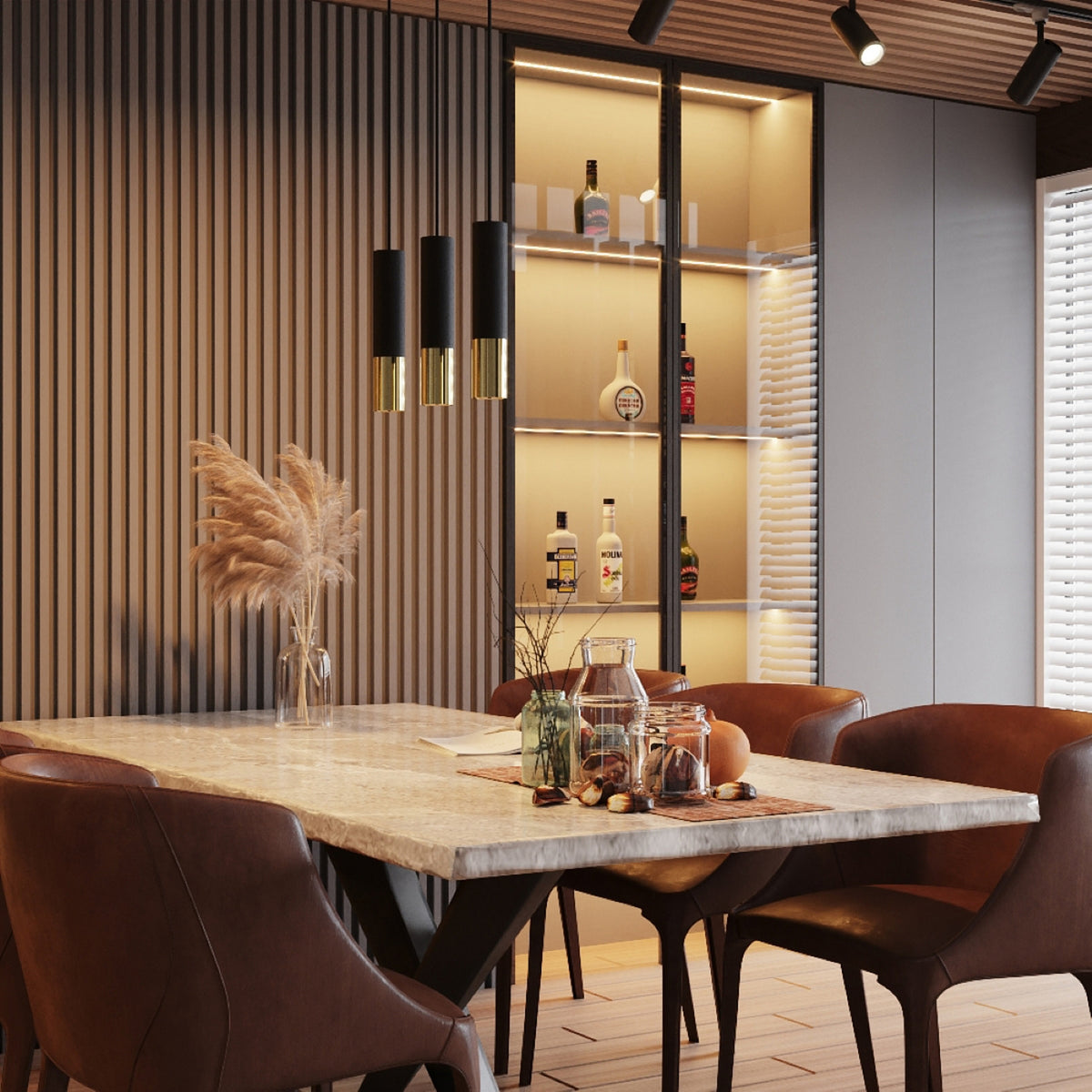 LOOPEZ wandlamp in zwart met goud