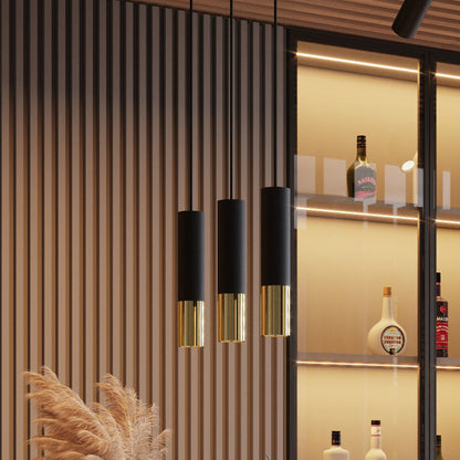 LOOPEZ wandlamp in zwart met goud