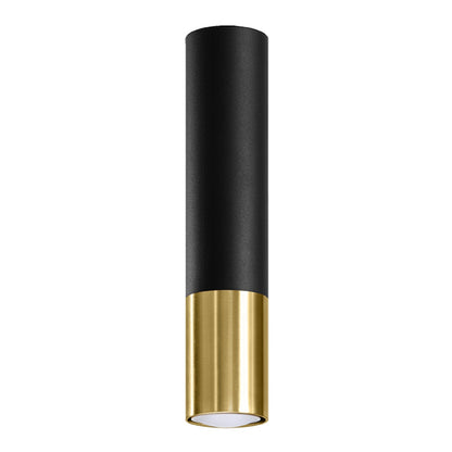 LOOPEZ plafondlamp zwart met goud