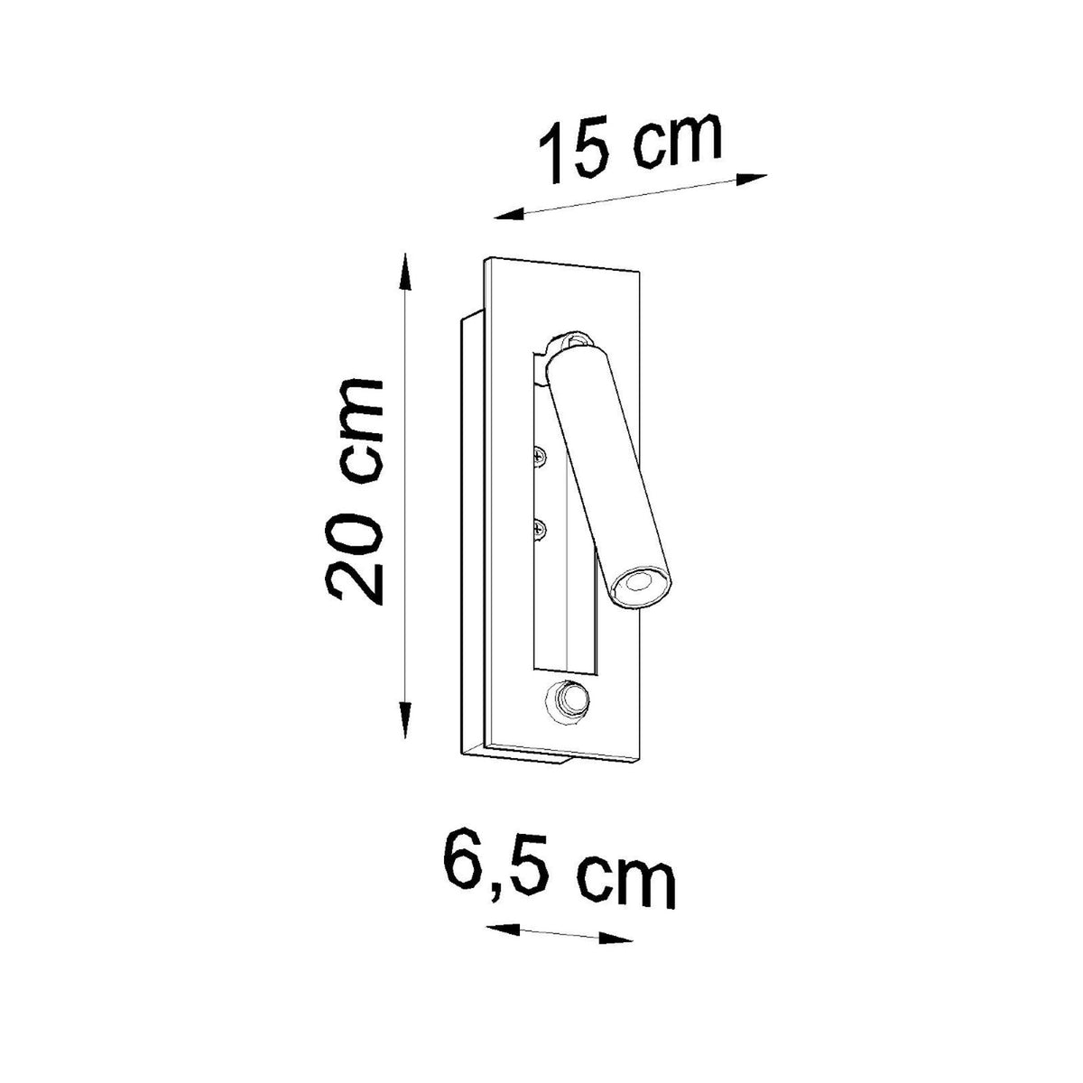 ENIF wandlamp zwart