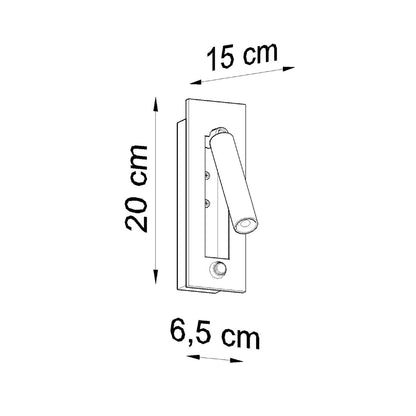 ENIF wandlamp zwart