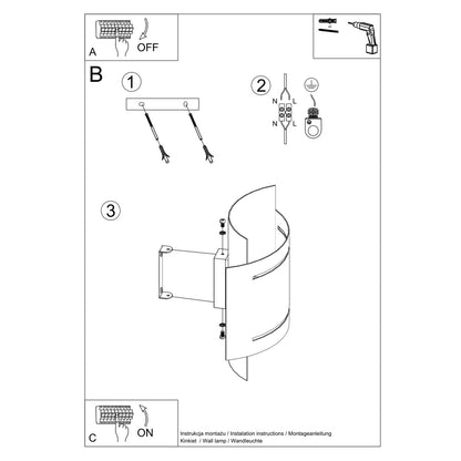 HESTIA wandlamp wit