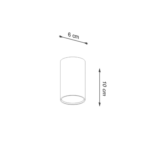 LAGOS 10 plafondlamp wit