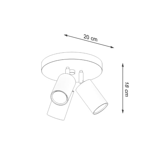 RING 3P plafondlamp