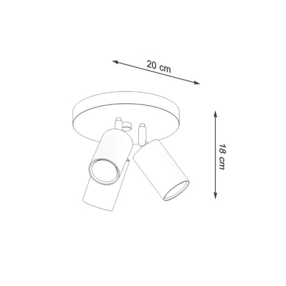 RING 3P plafondlamp