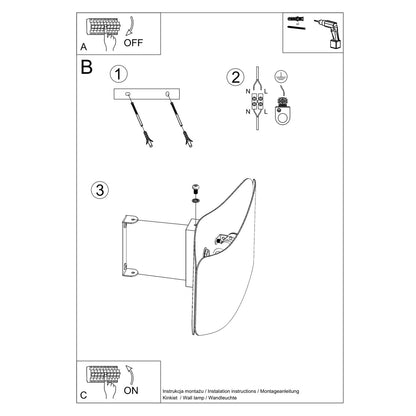 TILA 40 wandlamp in wit