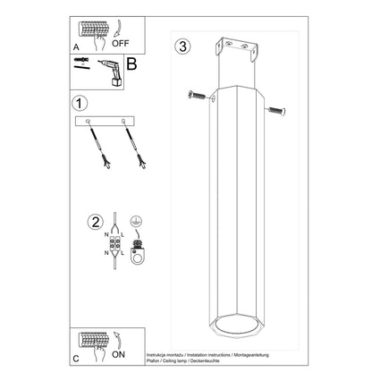 ZEKE 30 plafondlamp eik