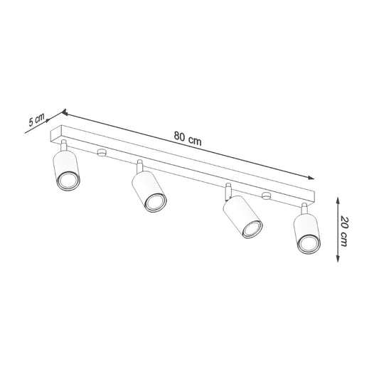 BERG 4 Naturel hout
