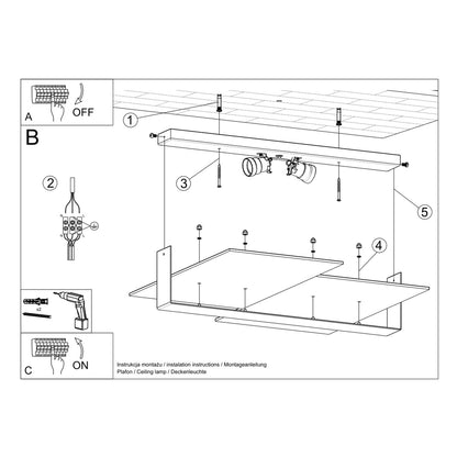 MASSIMO plafondlamp wit