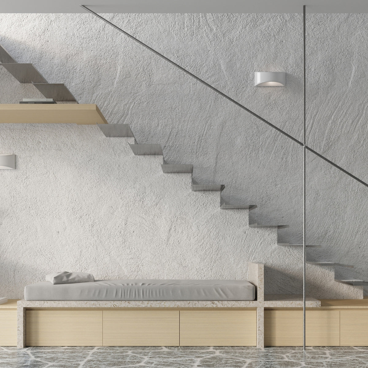 VIXEN wandlamp in glanzend wit