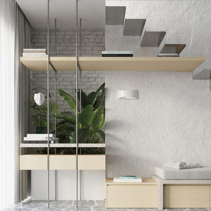 VIXEN wandlamp in glanzend wit