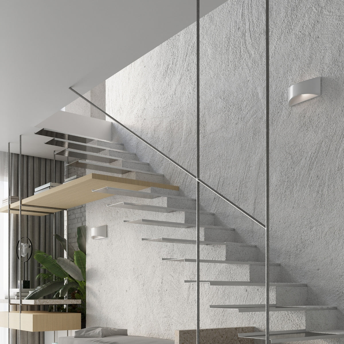 VIXEN wandlamp in glanzend wit