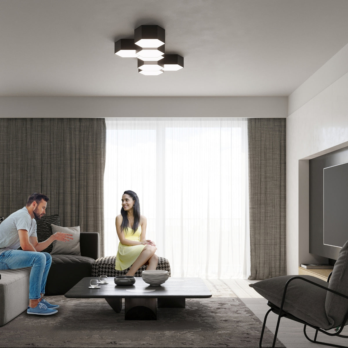 SUNDE 15 plafondlamp