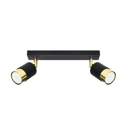 NERO 2 plafondlamp zwart met goud