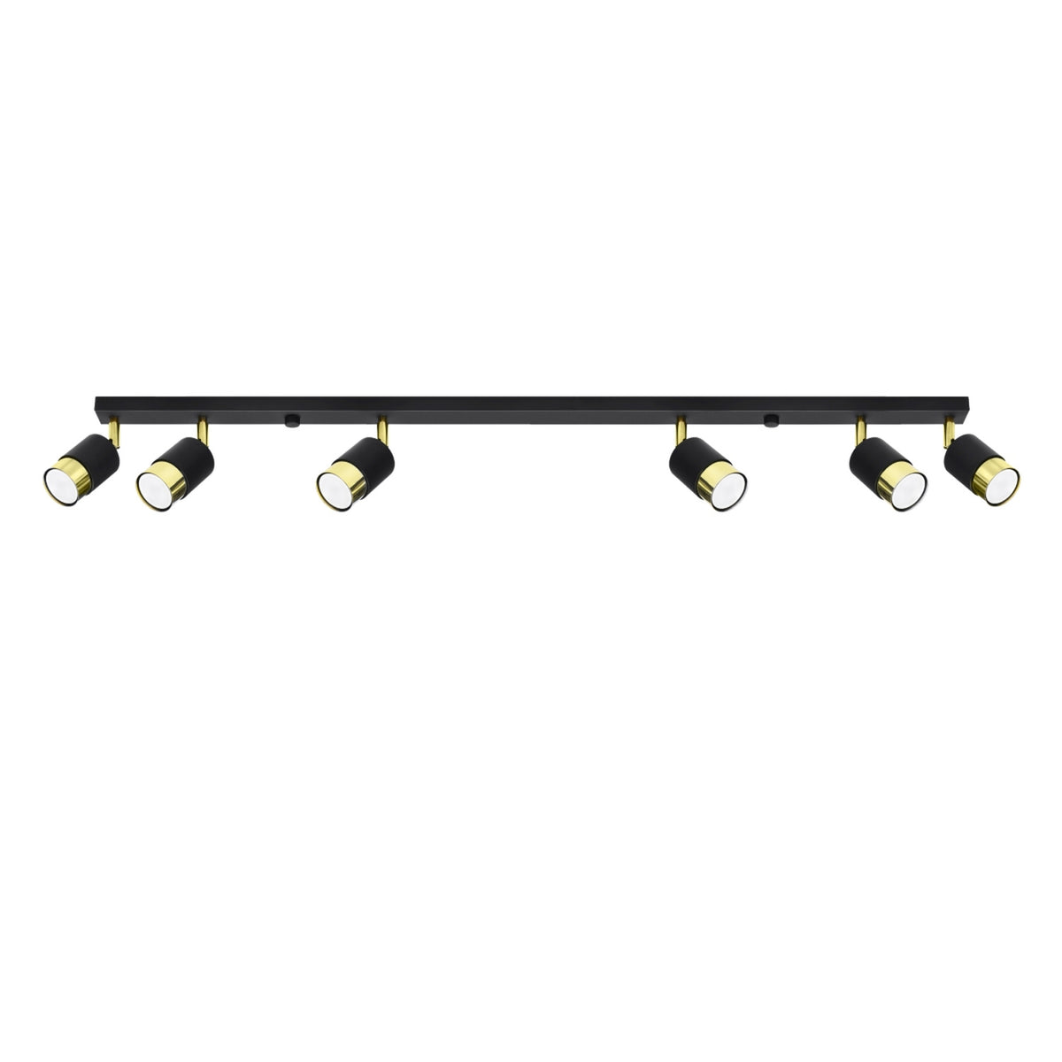 NERO 6 plafondlamp zwart met goud