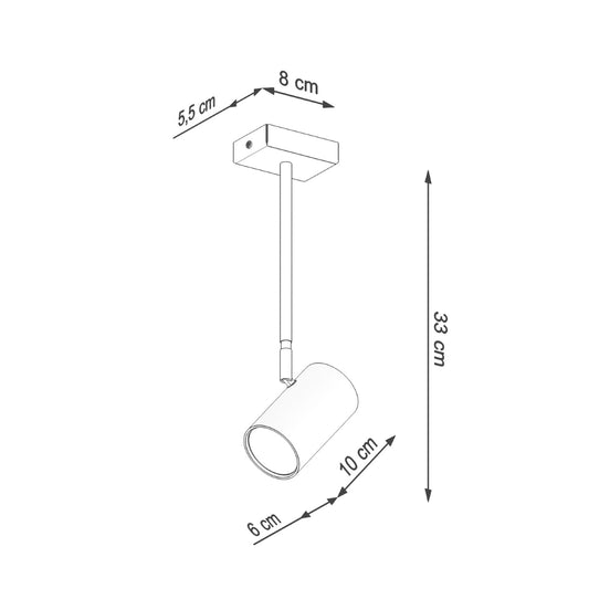 NORANO plafondlamp zwart