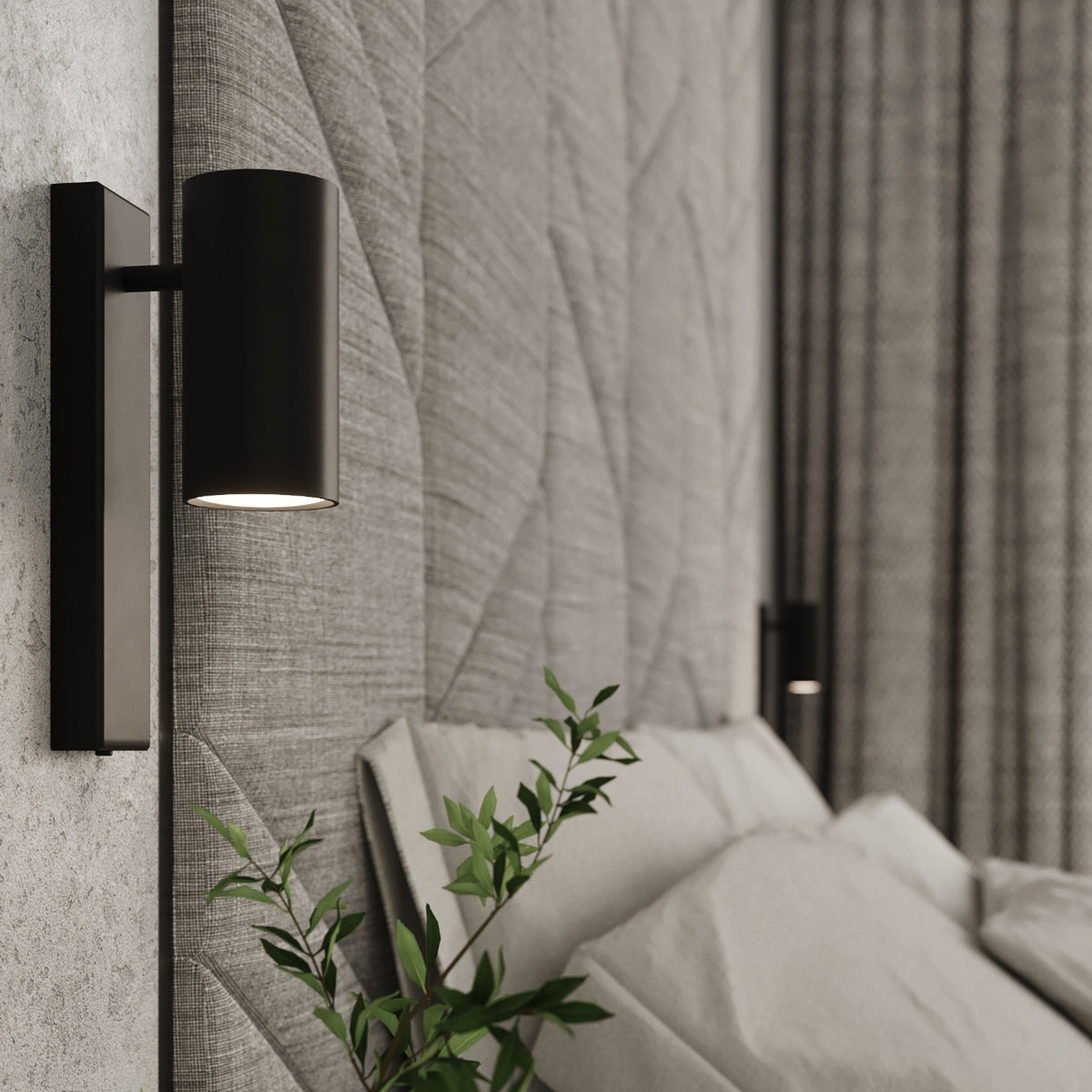UTTI wandlamp in zwart