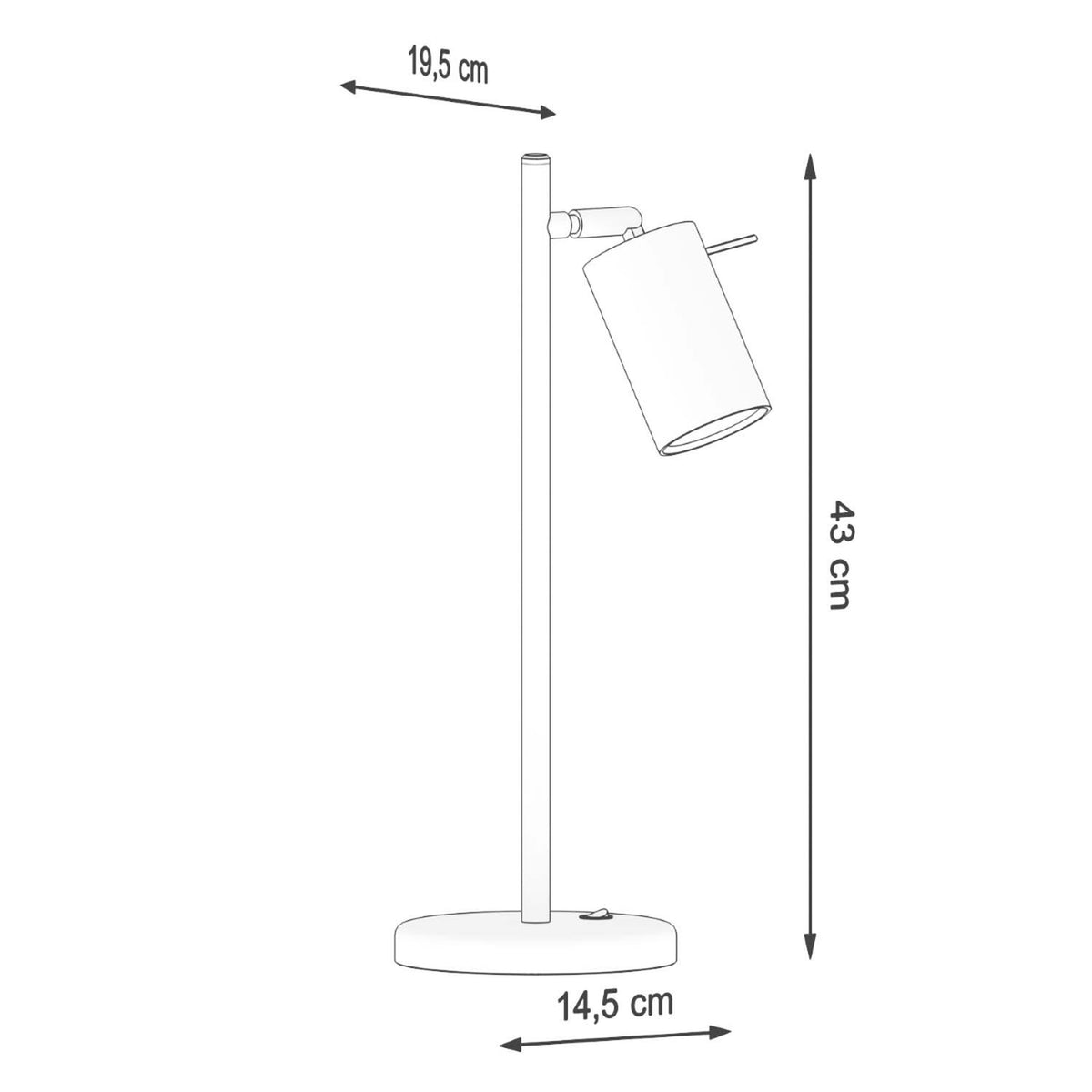 RING bureaulamp zwart