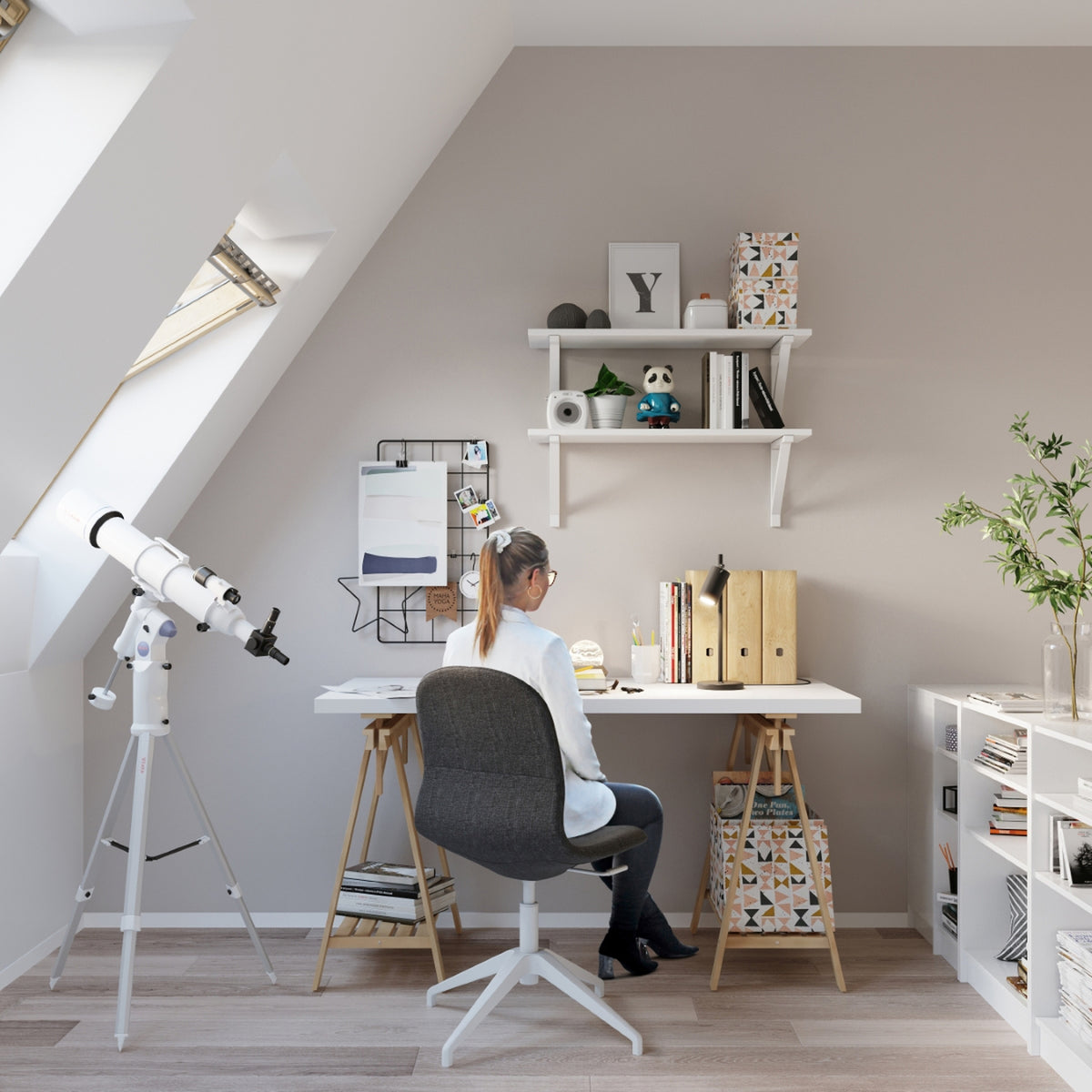 RING bureaulamp zwart
