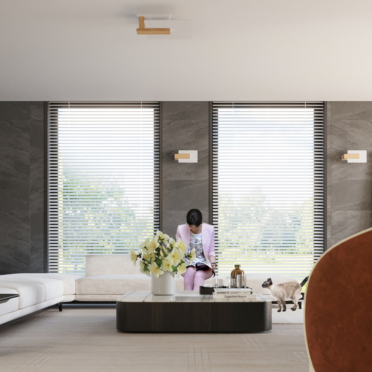 LAPPO plafondlamp natuurlijk hout