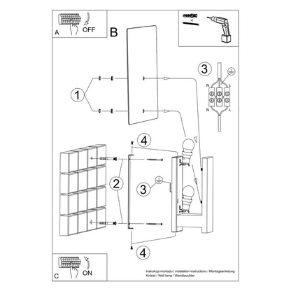 LAPPO wandlamp in wengé