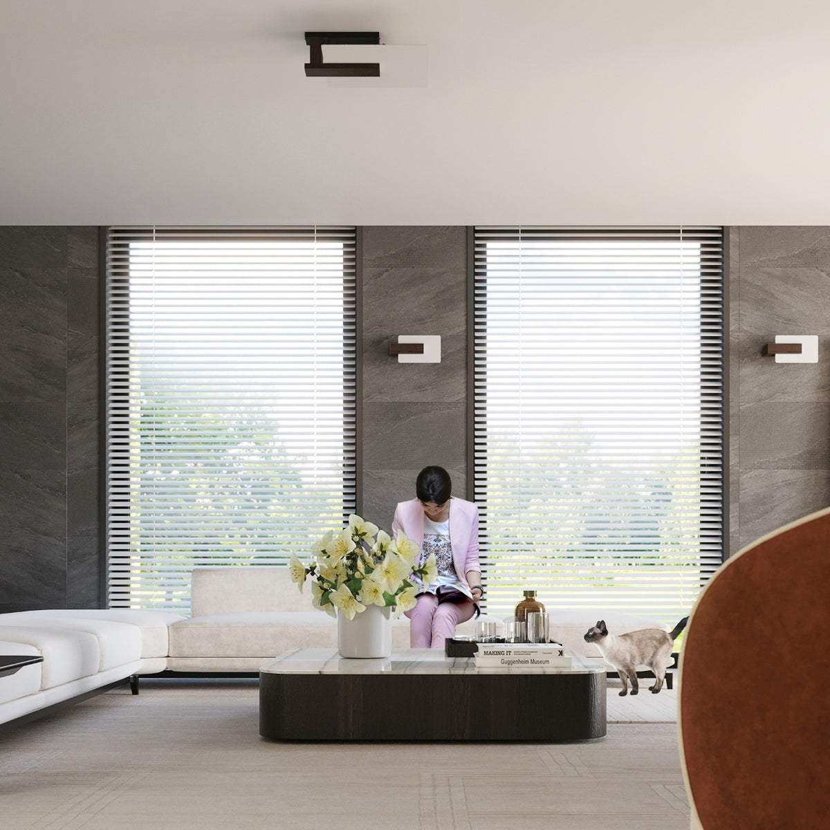 LAPPO wandlamp in wengé