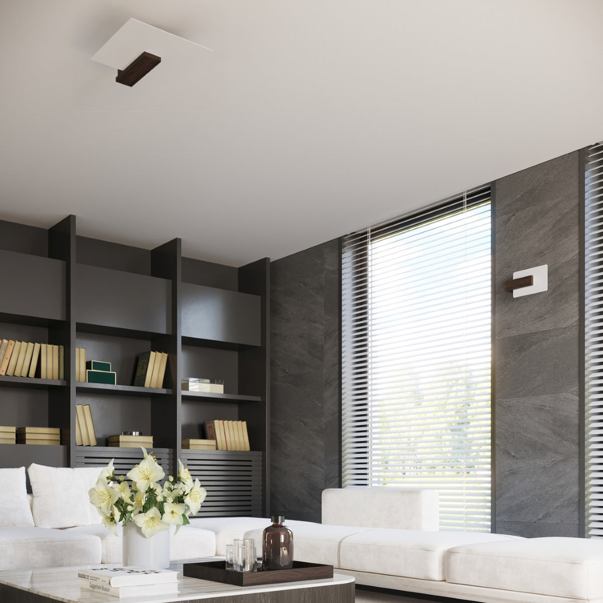 LAPPO wandlamp in wengé