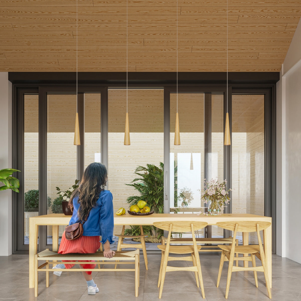 SULA 3P naturel hout