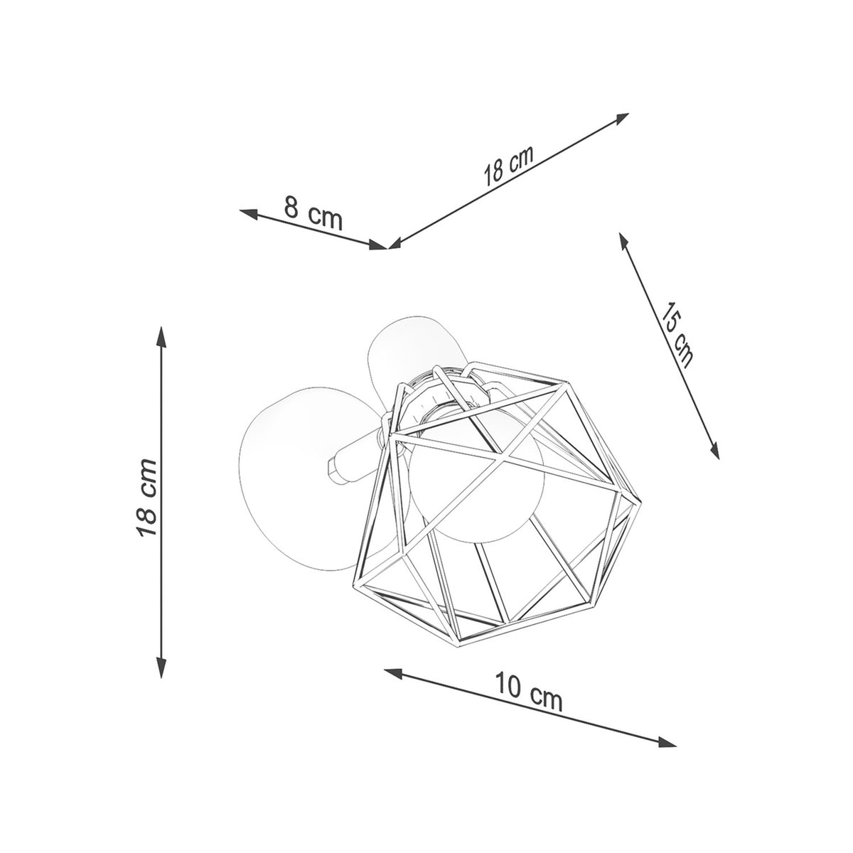 ARTEMIS 1 wandlamp wit