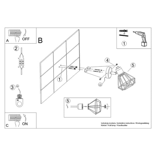 ARTEMIS 1 wandlamp wit