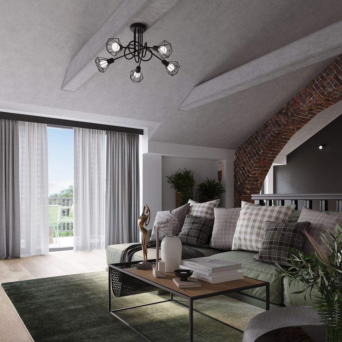 ARTEMIS 1S wandlamp zwart
