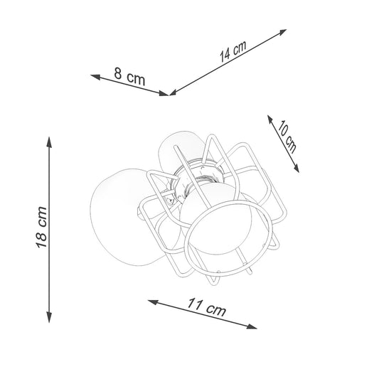 BELUCI 1 wandlamp wit