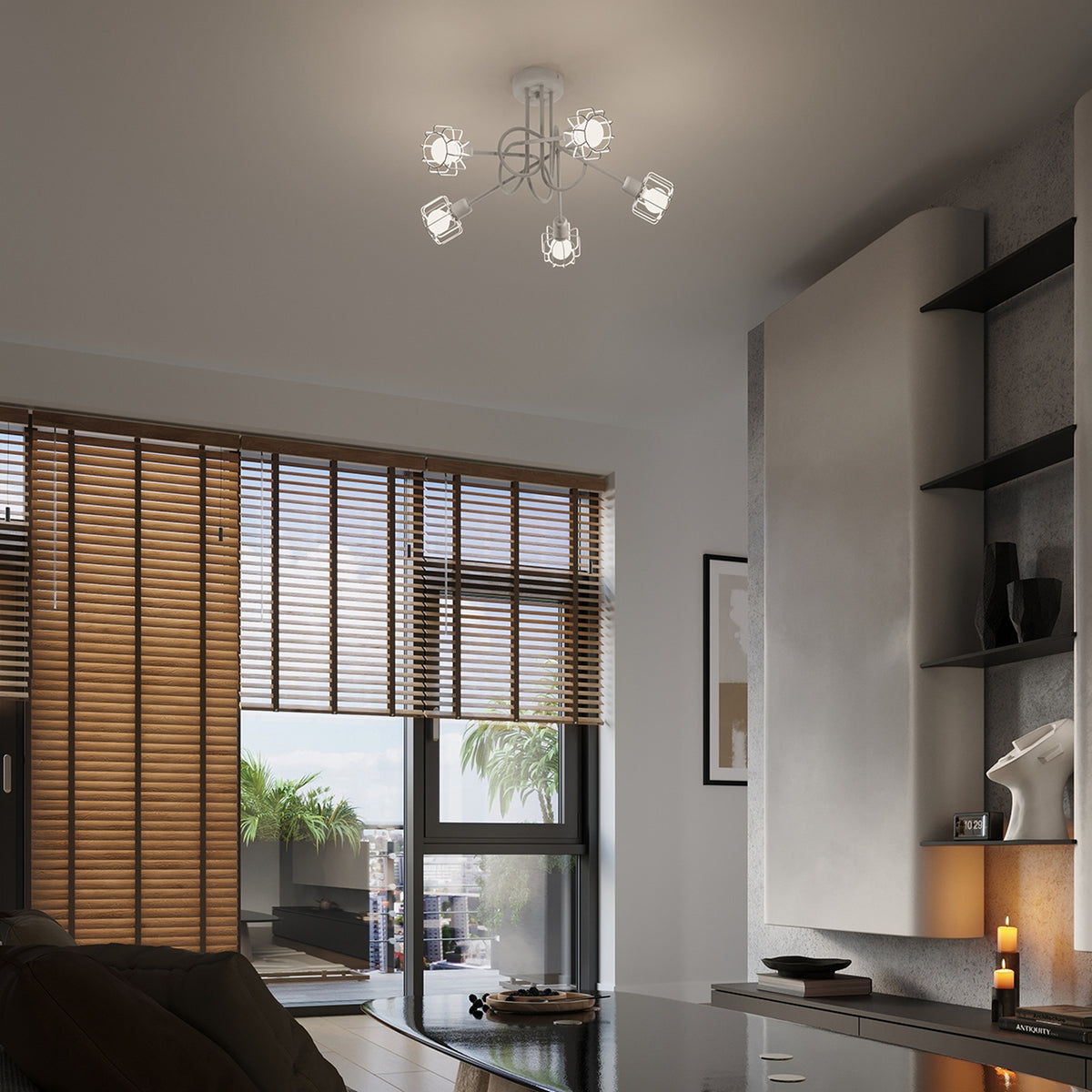 BELUCI 1 wandlamp wit