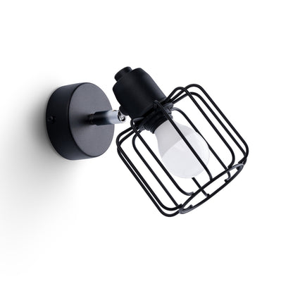 BELUCI 1 wandlamp zwart