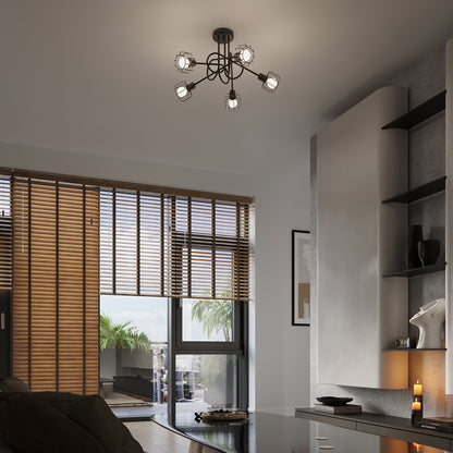 BELUCI 1S wandlamp zwart