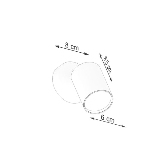 LEMMI 1 wandlamp in wit