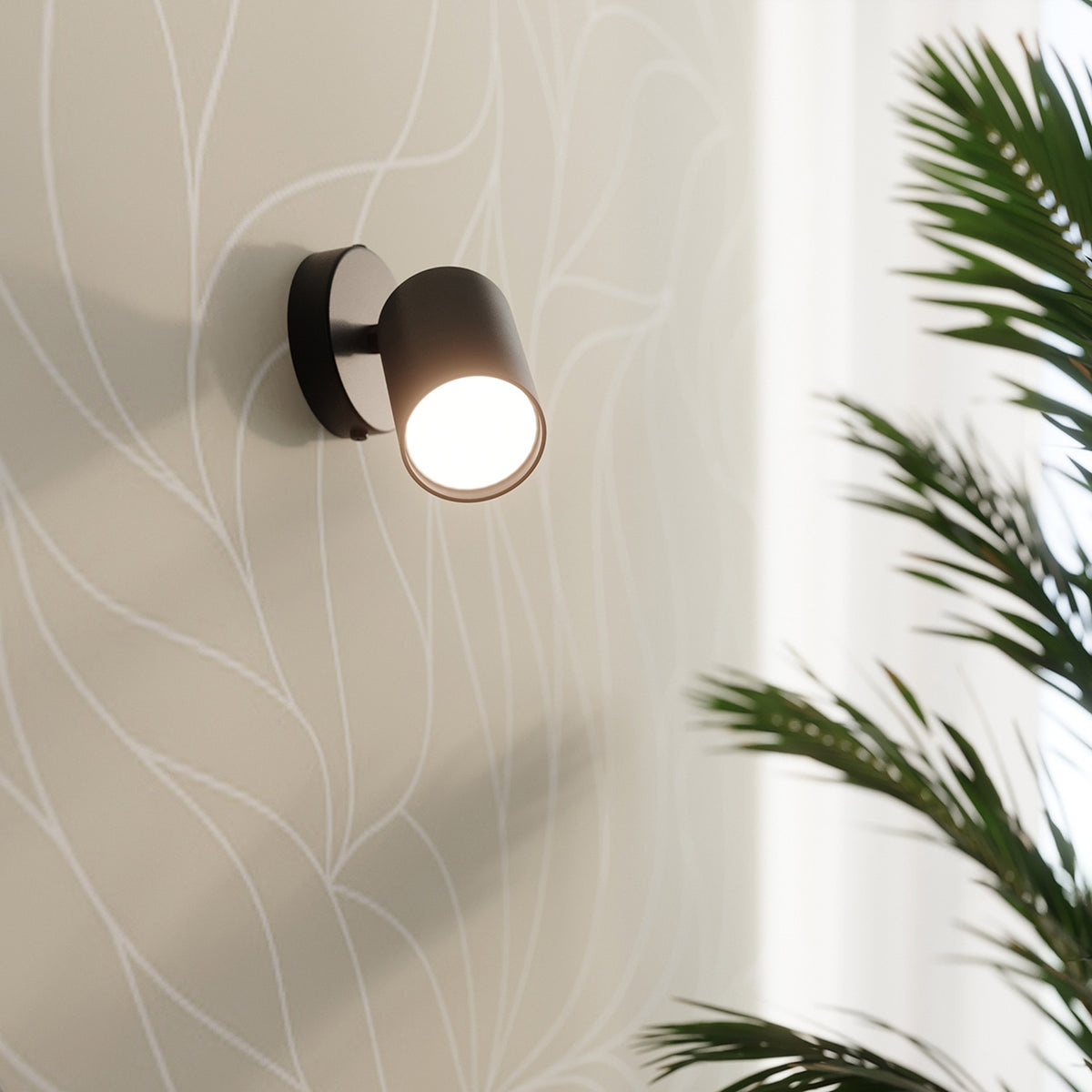 LEMMI 1 wandlamp in zwart