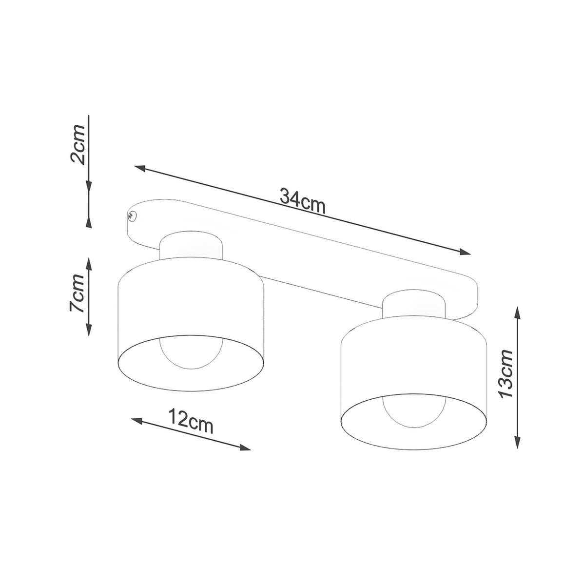 SAVAR 2 plafondlamp