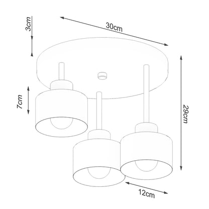 SAVAR 3 plafondlamp