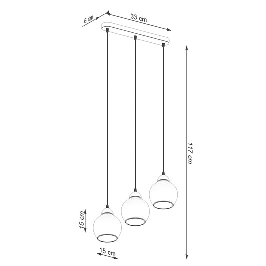 ALINO 3 hanglamp