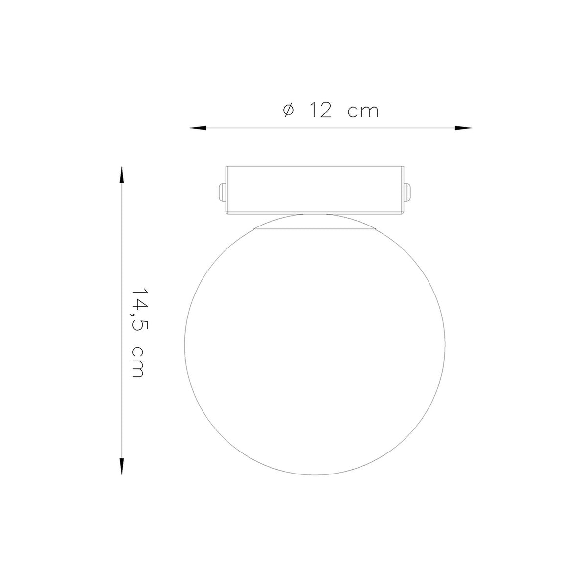 YOLI 1 plafondlamp wit