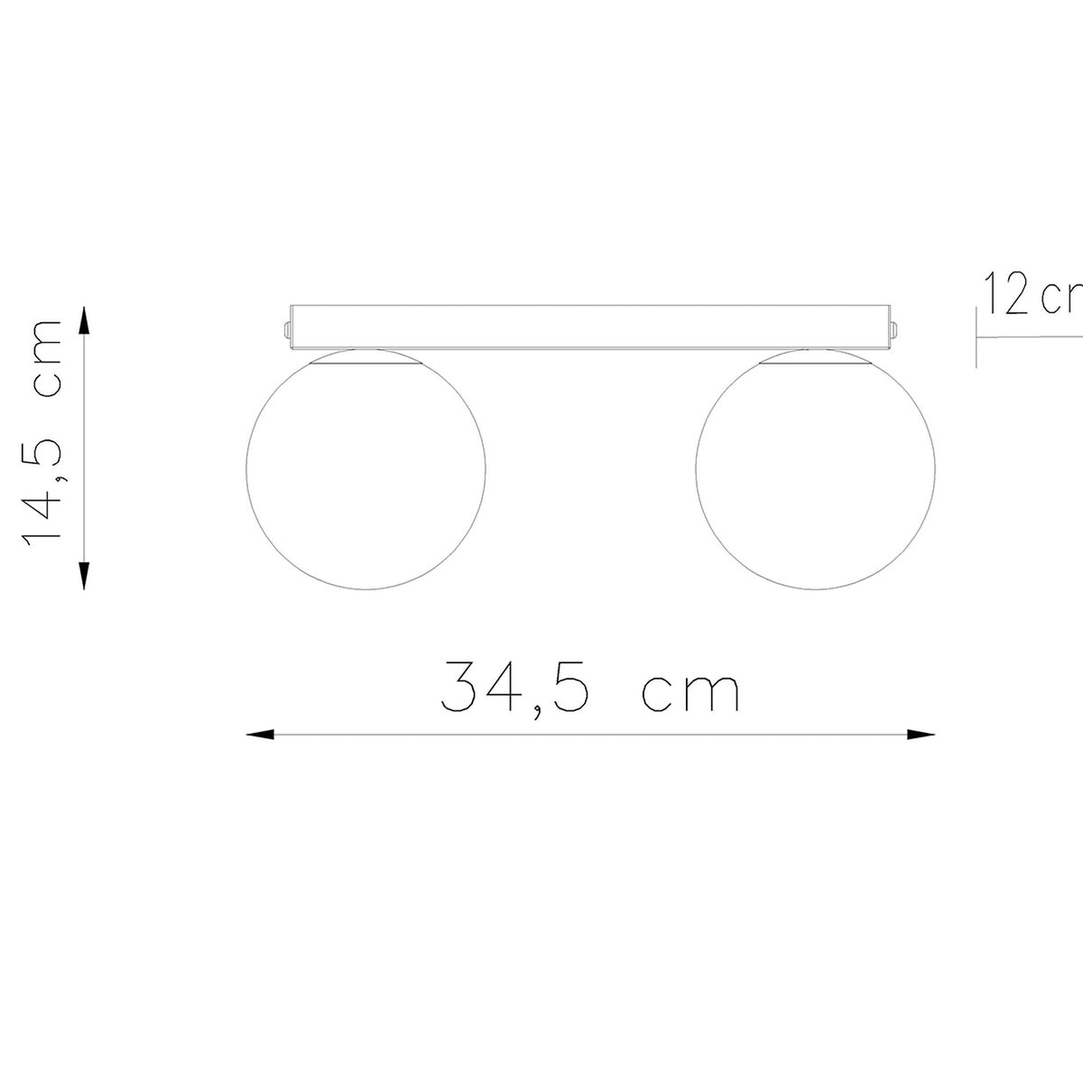 YOLI 2 plafondlamp wit